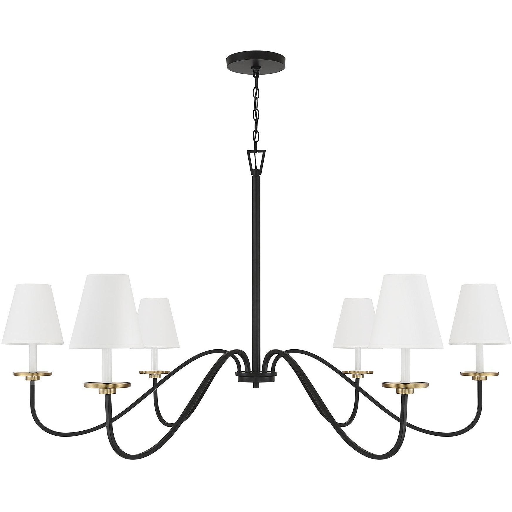 Flux Chandelier Métal Laiton Tissu Industriel Vintage - Neutralighting