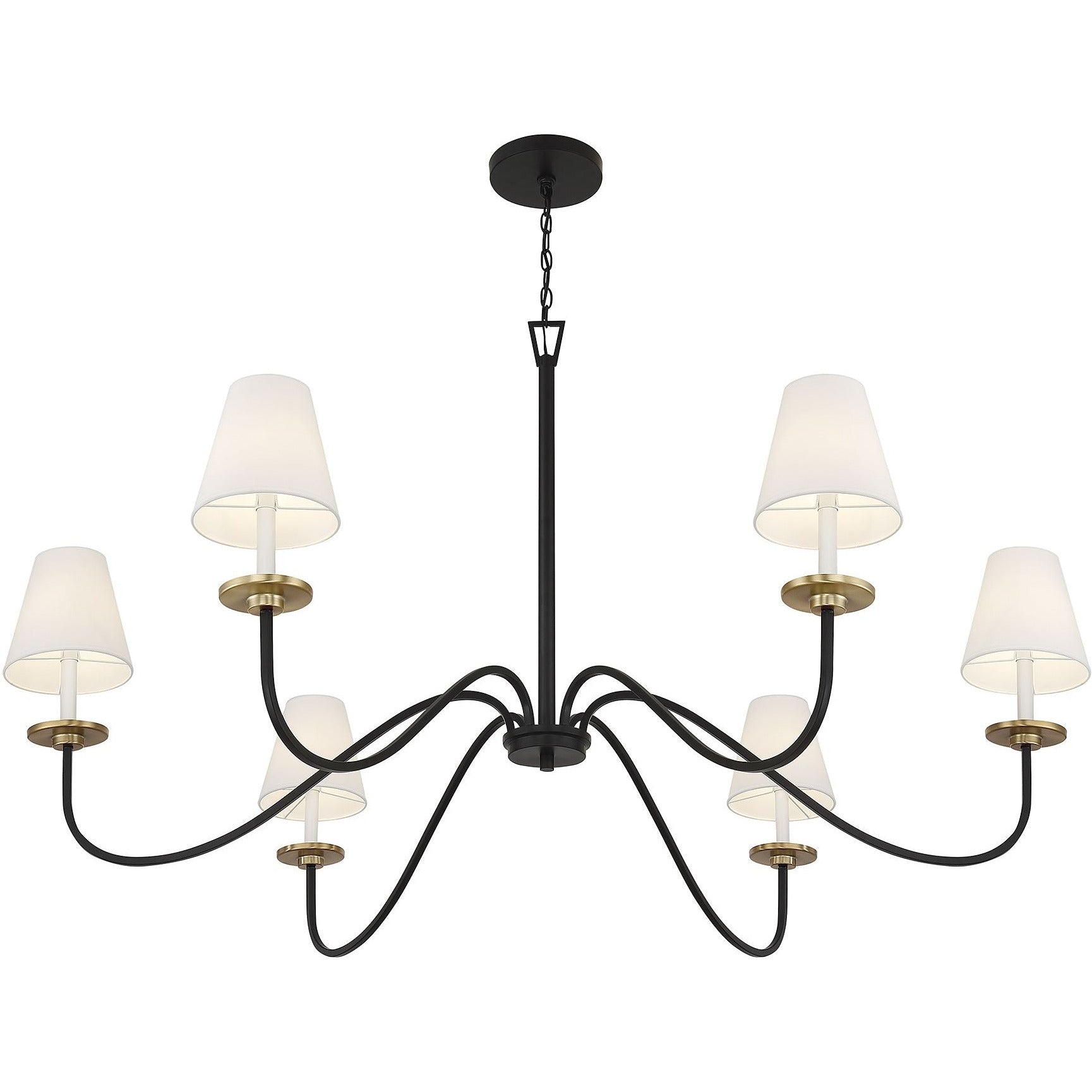 Flux Chandelier Métal Laiton Tissu Industriel Vintage - Neutralighting