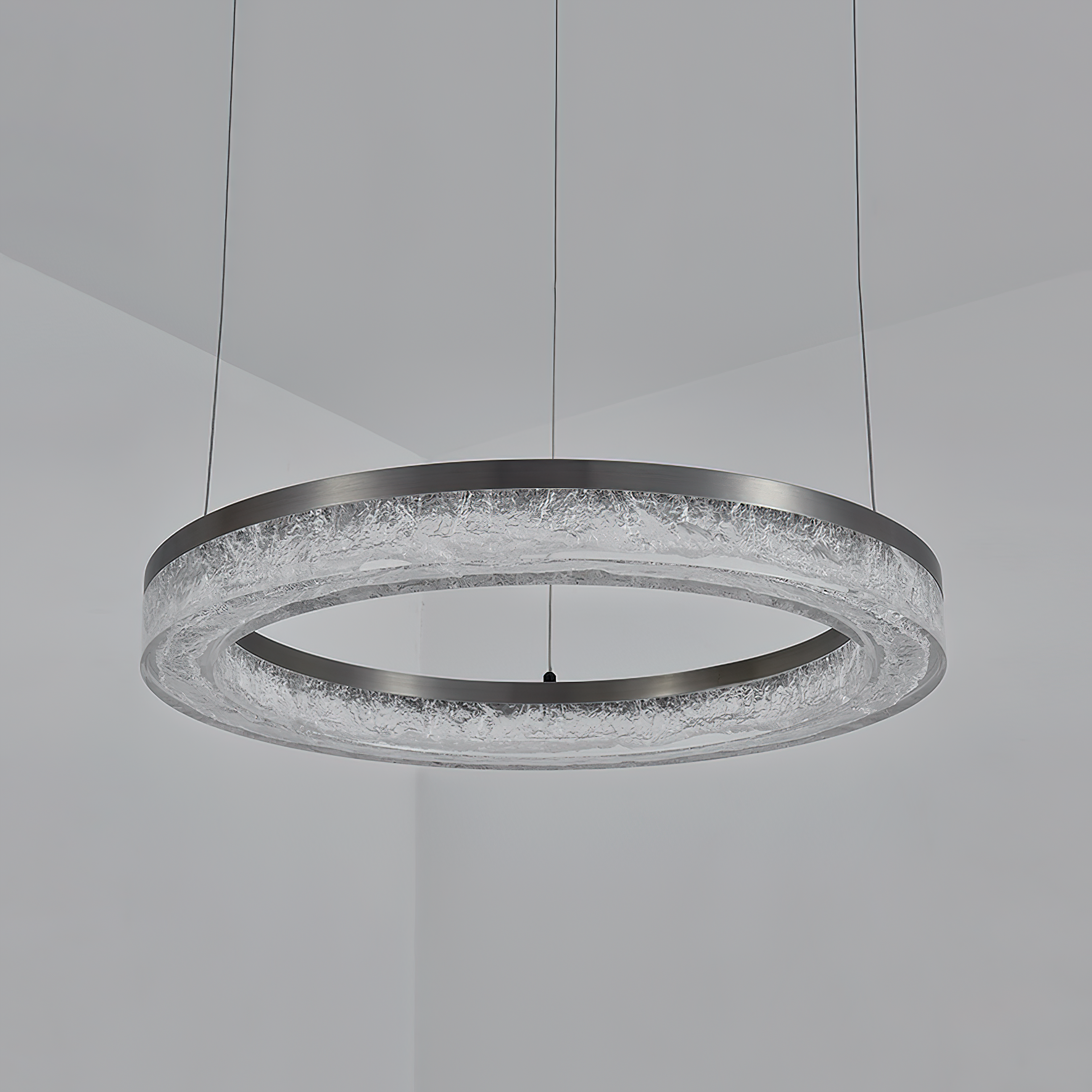 Idyll Chandelier Rond LED Métal Résine Minimaliste Moderne - Neutralighting