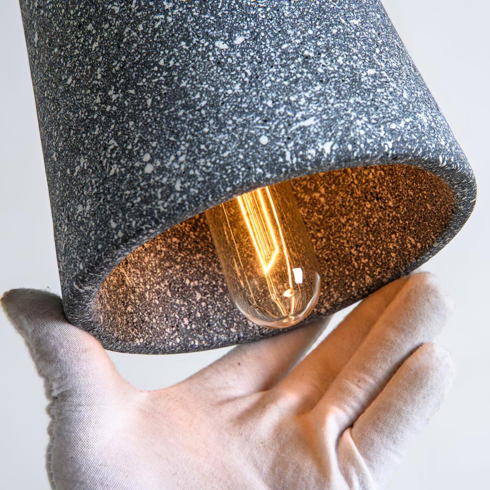 Althere Lustre Suspendu En Bois Et Ciment - Neutralighting