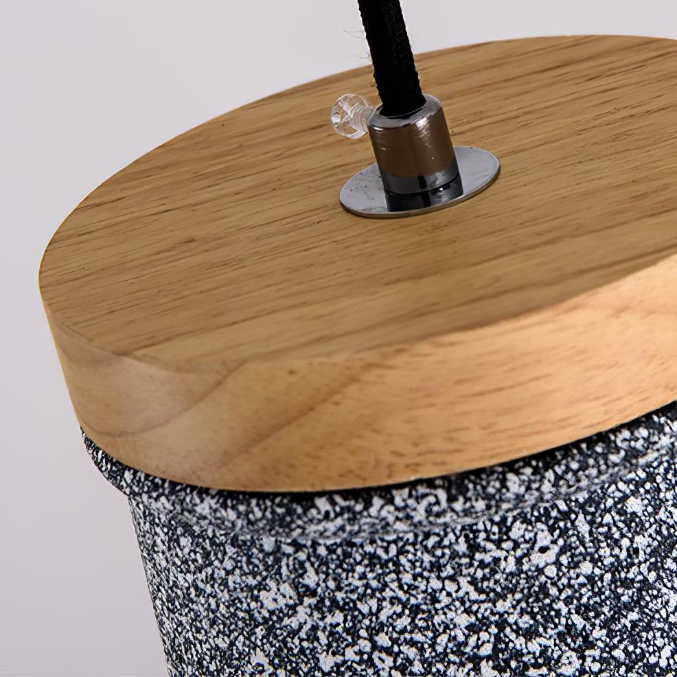 Althere Lustre Suspendu En Bois Et Ciment - Neutralighting