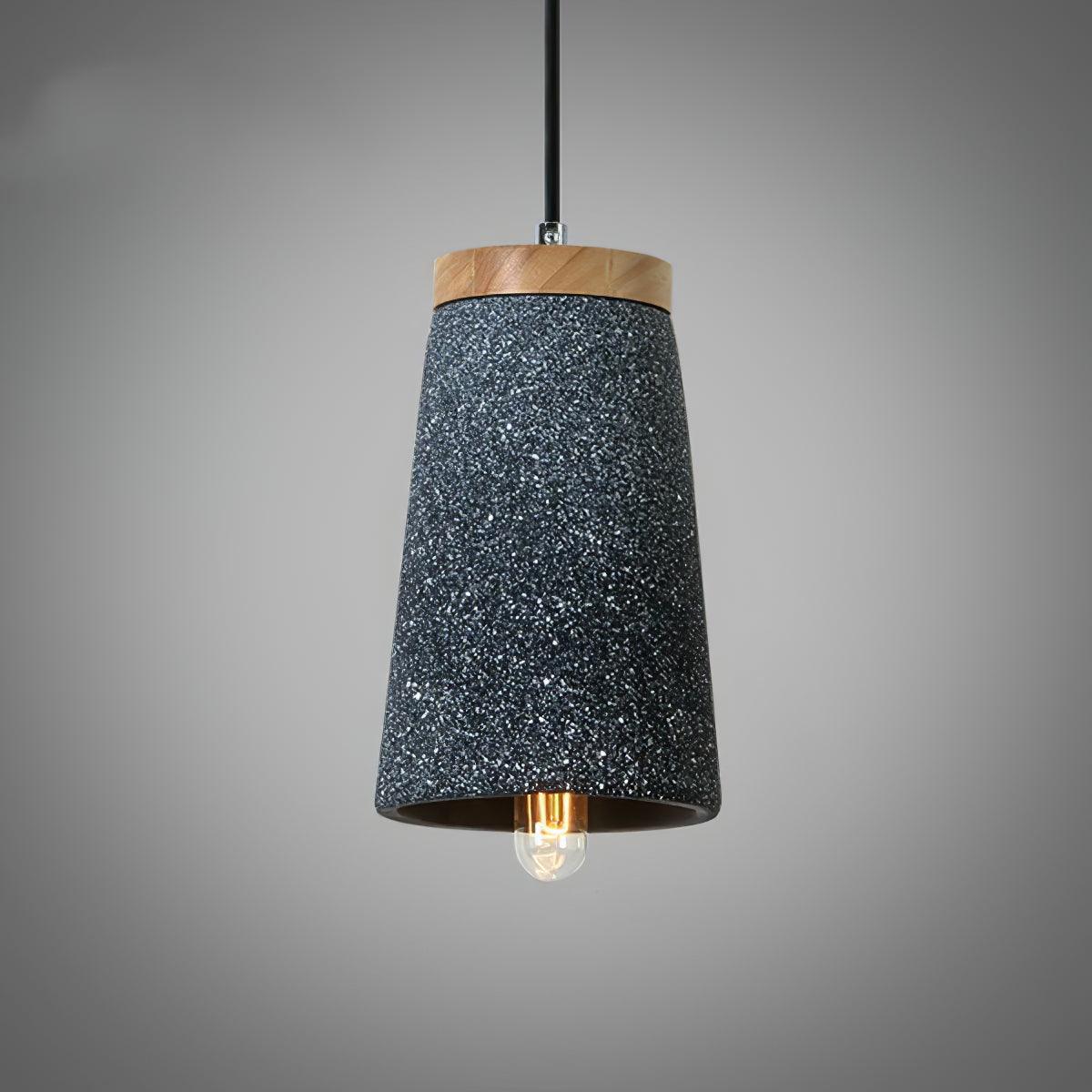 Althere Lustre Suspendu En Bois Et Ciment - Neutralighting