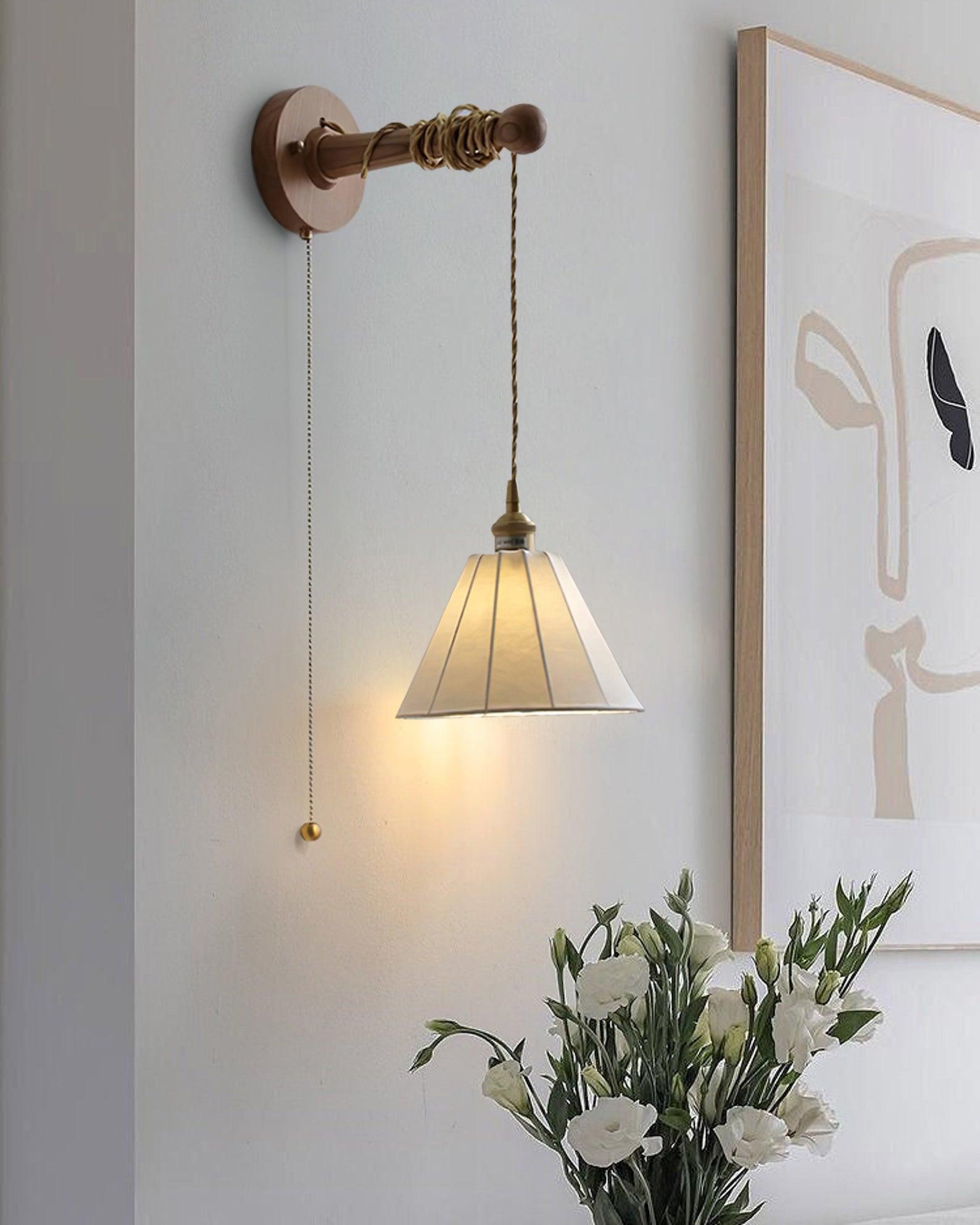 Coca Wall Lamp Pleated Cone - Letslighting