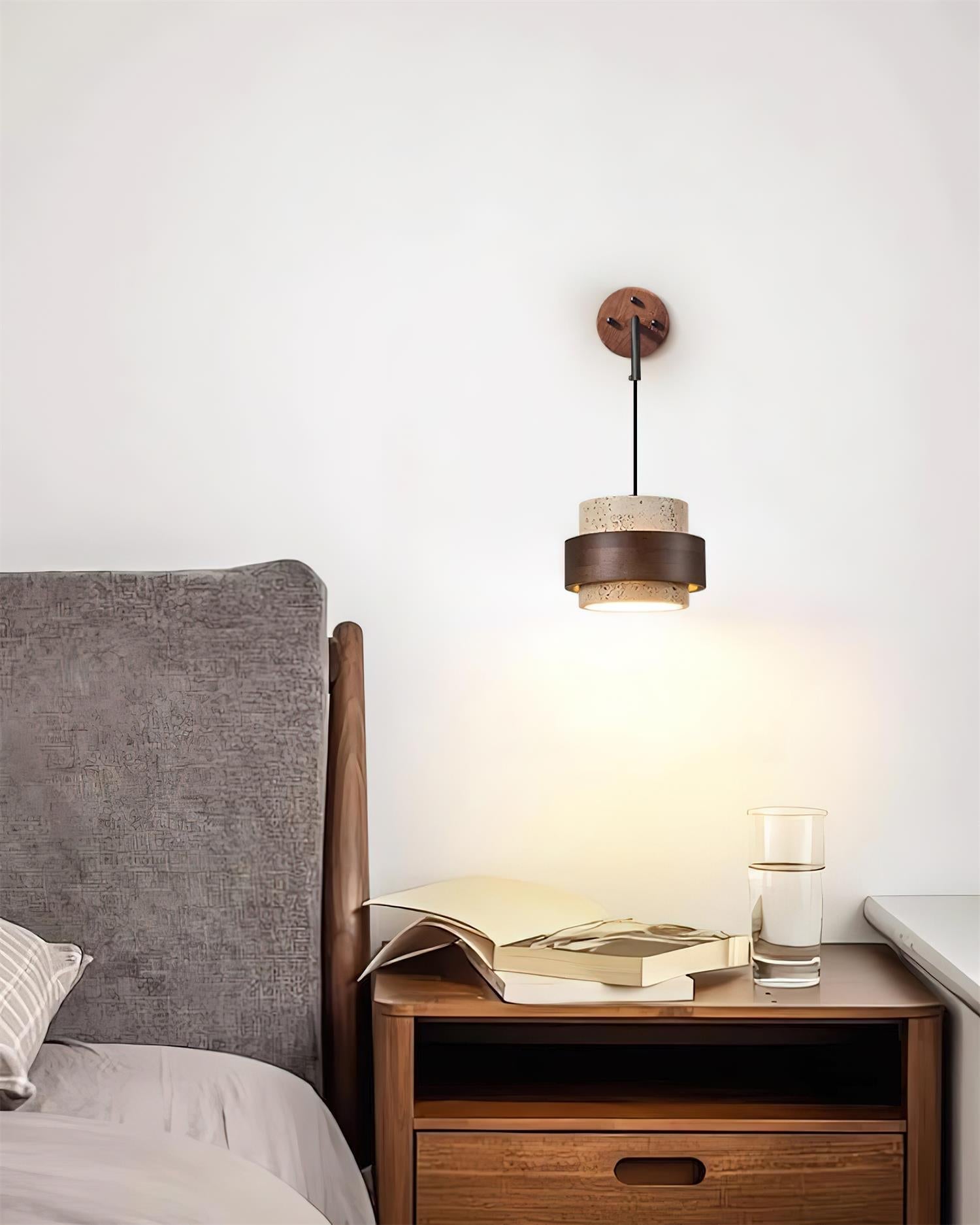 Flare Applique Murale Moderne Minimaliste en Noyer - Neutralighting