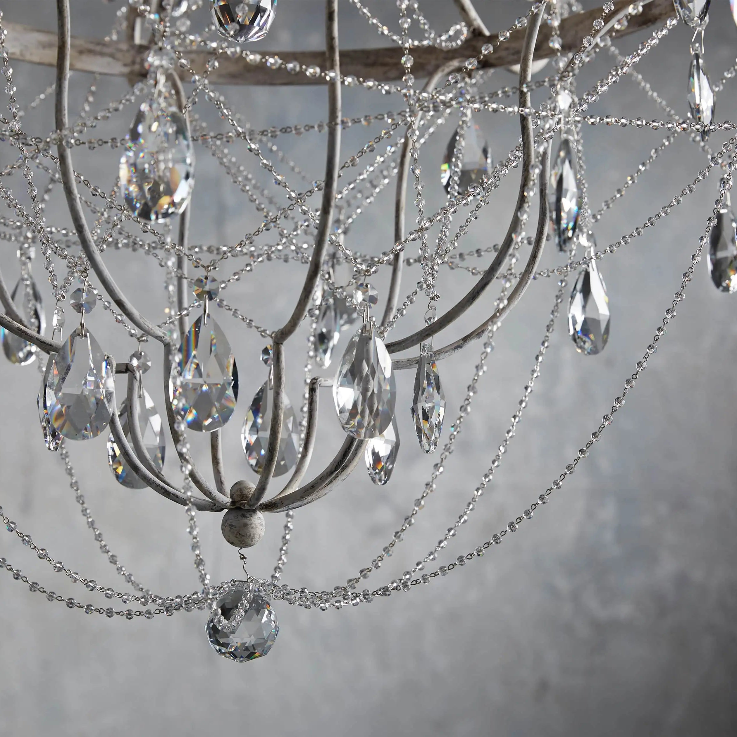 Luster Vintage Industrial Traditional Metal Crystal Chandelier - Lamp Copper