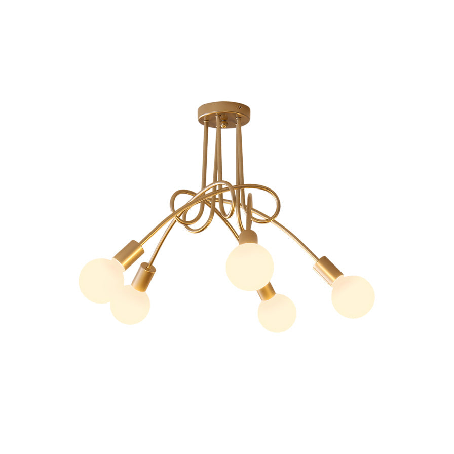 Oasis Lampe De Plafond Sputnik Métal Verre Art Unique - Neutralighting