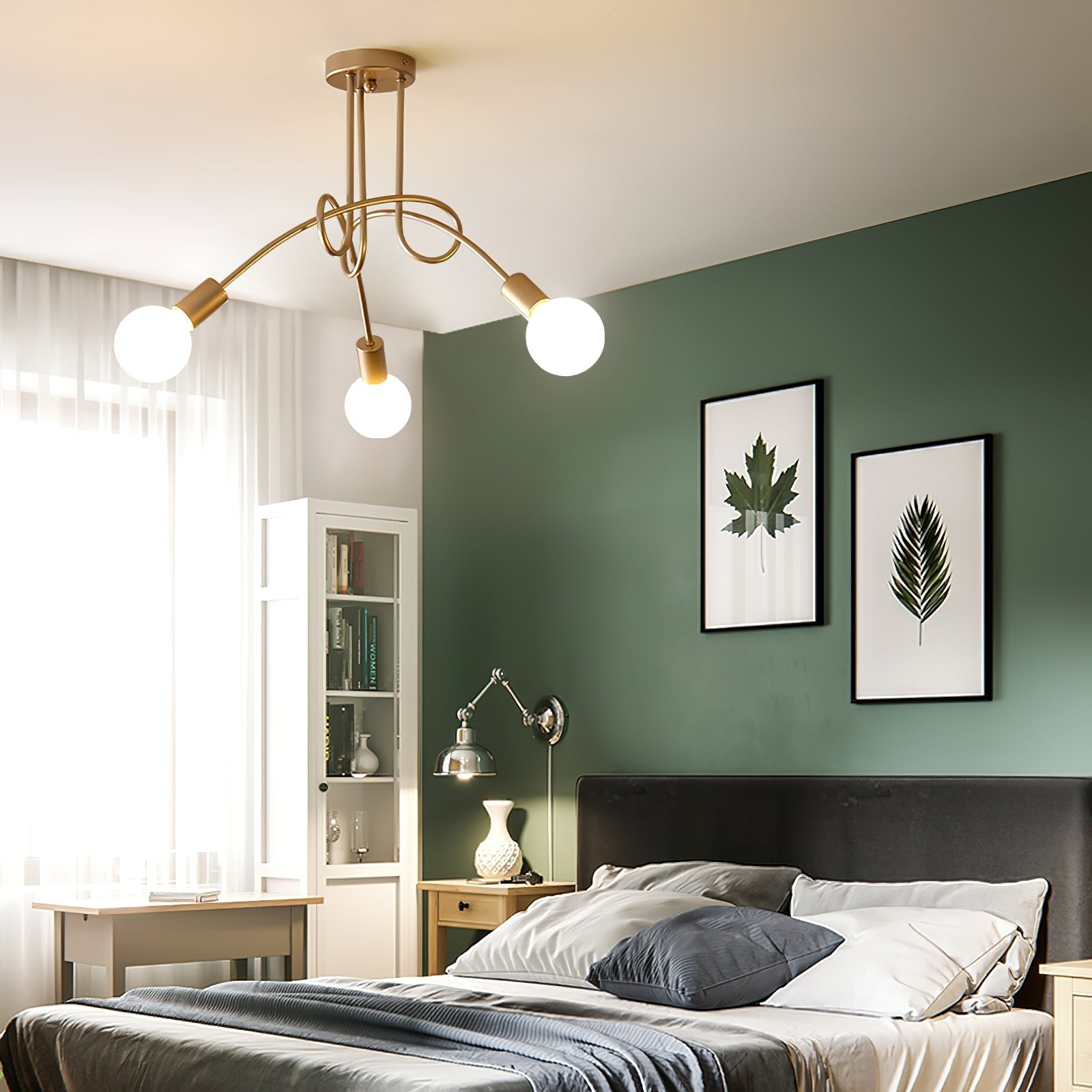 Oasis Lampe De Plafond Sputnik Métal Verre Art Unique - Neutralighting