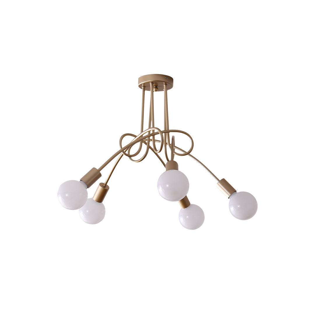 Oasis Lampe De Plafond Sputnik Métal Verre Art Unique - Neutralighting