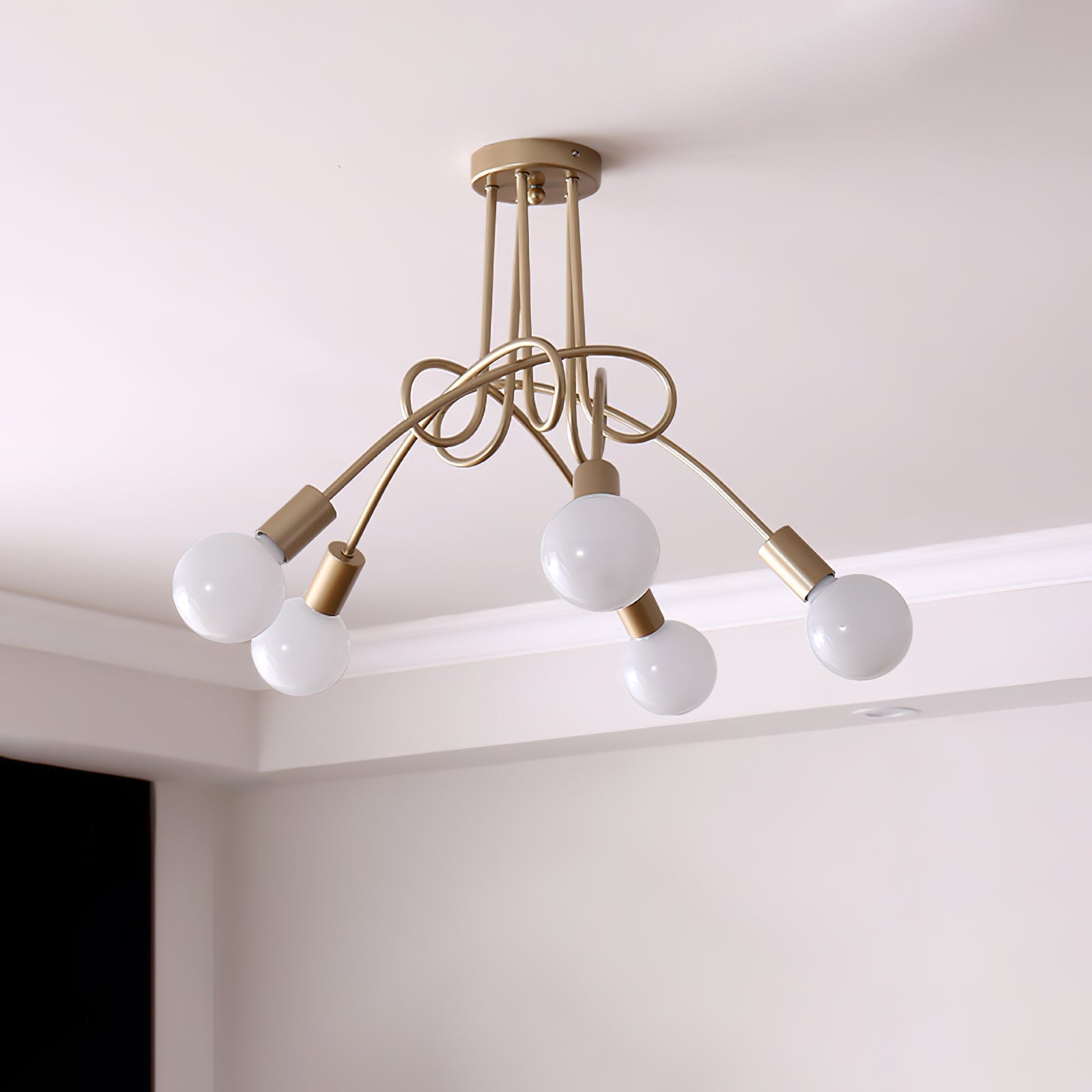 Oasis Lampe De Plafond Sputnik Métal Verre Art Unique - Neutralighting