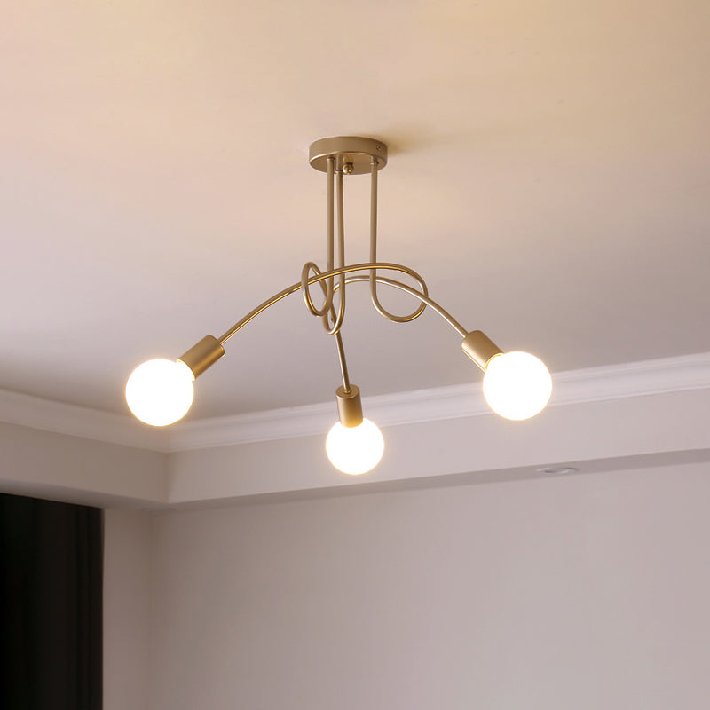 Oasis Lampe De Plafond Sputnik Métal Verre Art Unique - Neutralighting