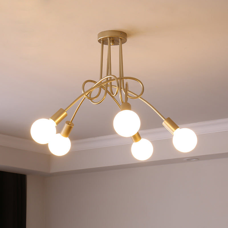 Oasis Lampe De Plafond Sputnik Métal Verre Art Unique - Neutralighting