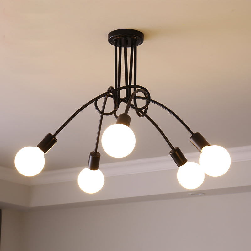 Oasis Lampe De Plafond Sputnik Métal Verre Art Unique - Neutralighting