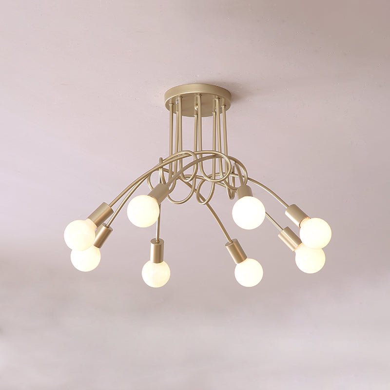 Oasis Lampe De Plafond Sputnik Métal Verre Art Unique - Neutralighting