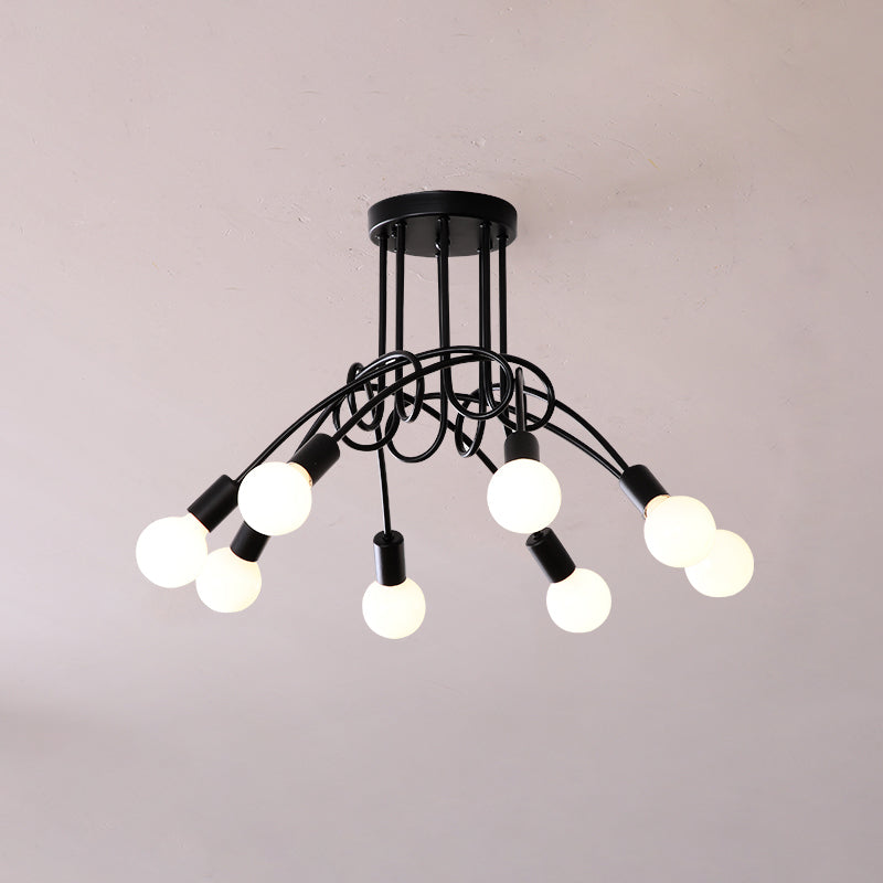 Oasis Lampe De Plafond Sputnik Métal Verre Art Unique - Neutralighting