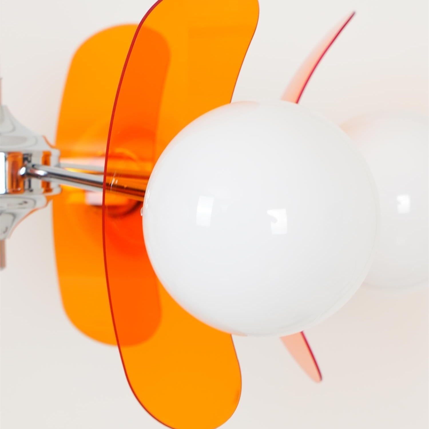 Prism Chandelier Sputnik Créatif En Verre Orange Et Acrylique - Neutralighting