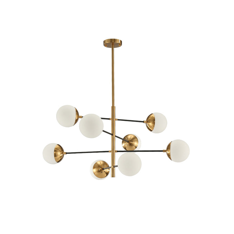 Ultra Chandelier Métal Laiton Verre Minimaliste Moderne - Neutralighting