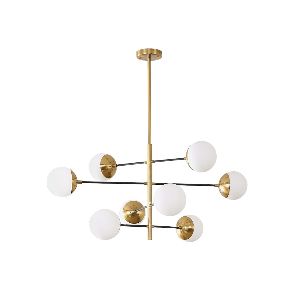 Ultra Chandelier Métal Laiton Verre Minimaliste Moderne - Neutralighting