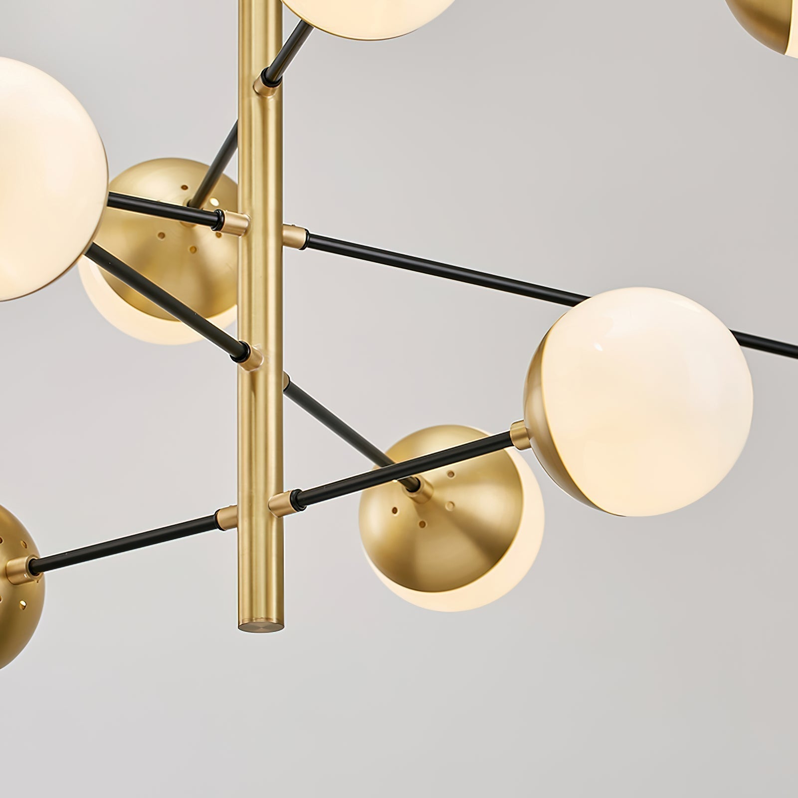 Ultra Chandelier Métal Laiton Verre Minimaliste Moderne - Neutralighting