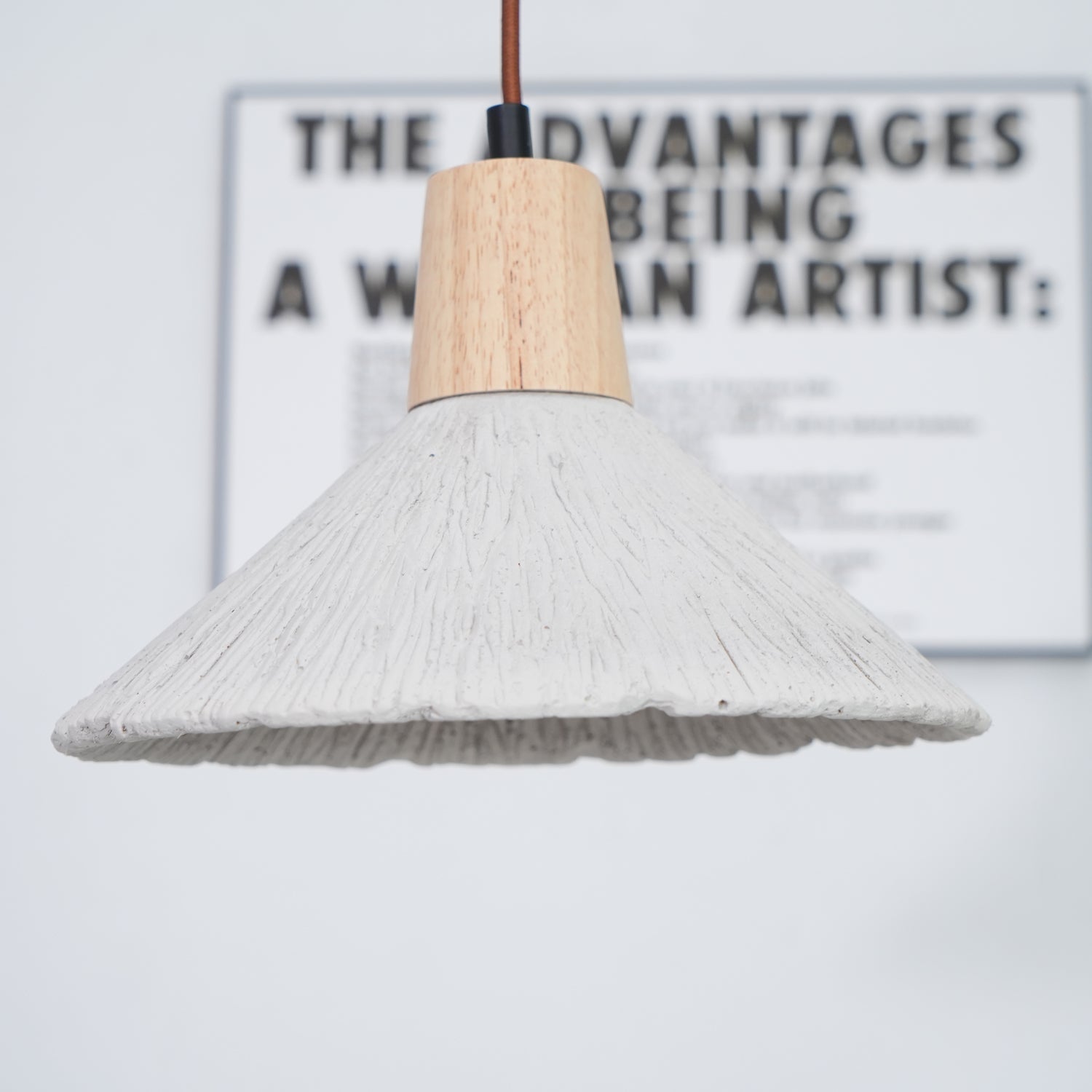 Solara Lampe suspendue en béton plissé - Neutralighting