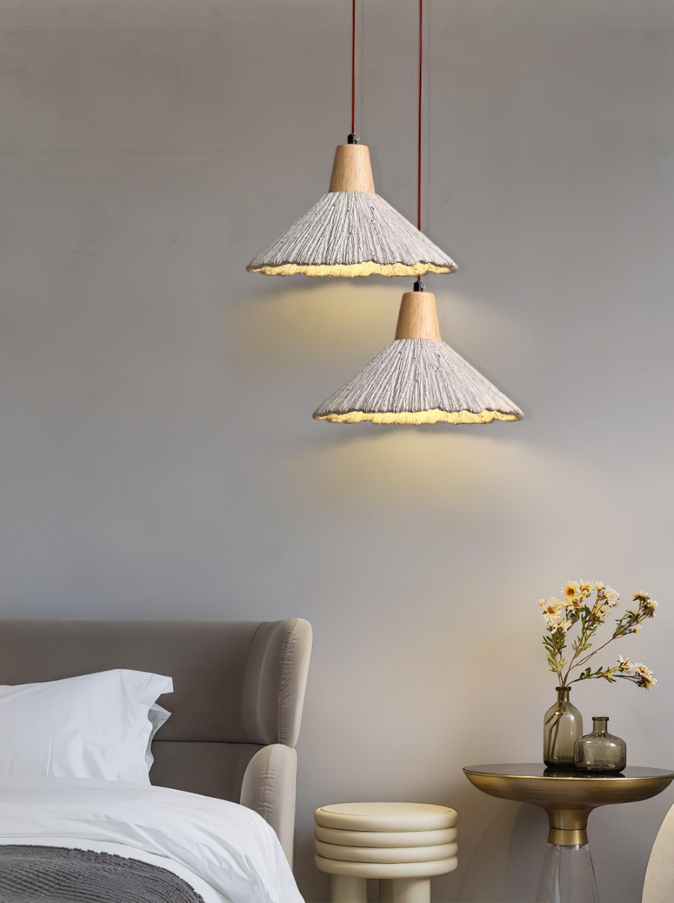 Solara Lampe suspendue en béton plissé - Neutralighting