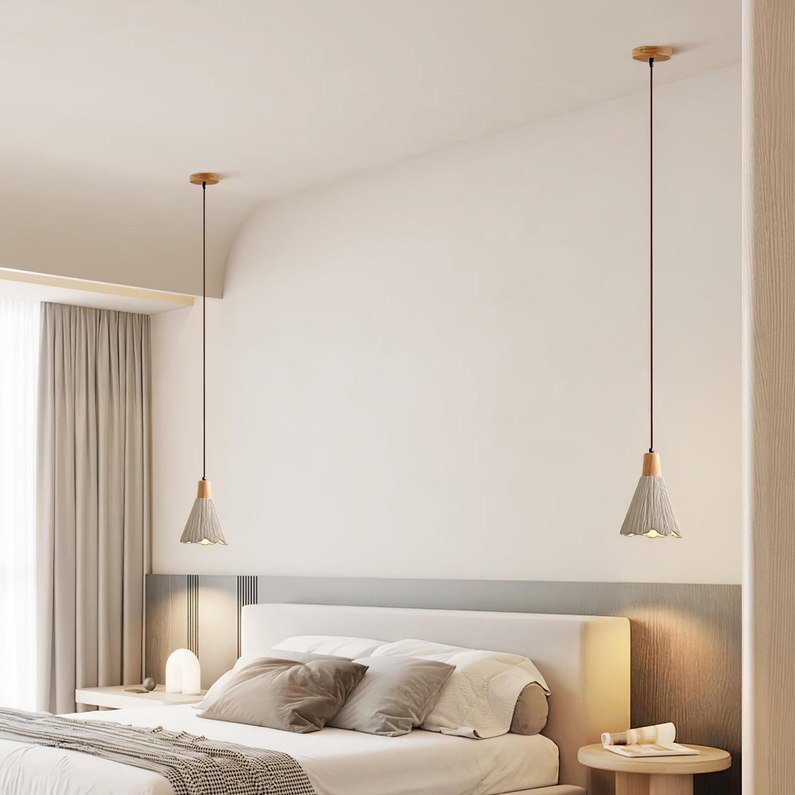 Solara Lampe suspendue en béton plissé - Neutralighting