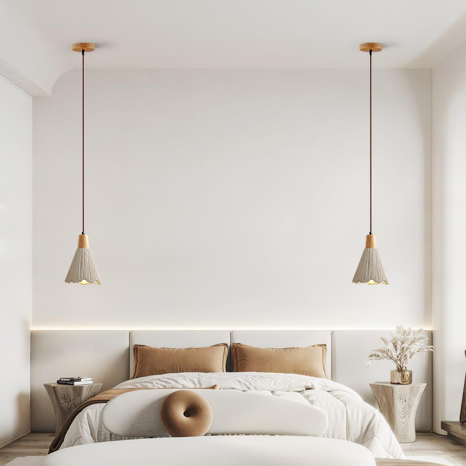 Solara Lampe suspendue en béton plissé - Neutralighting