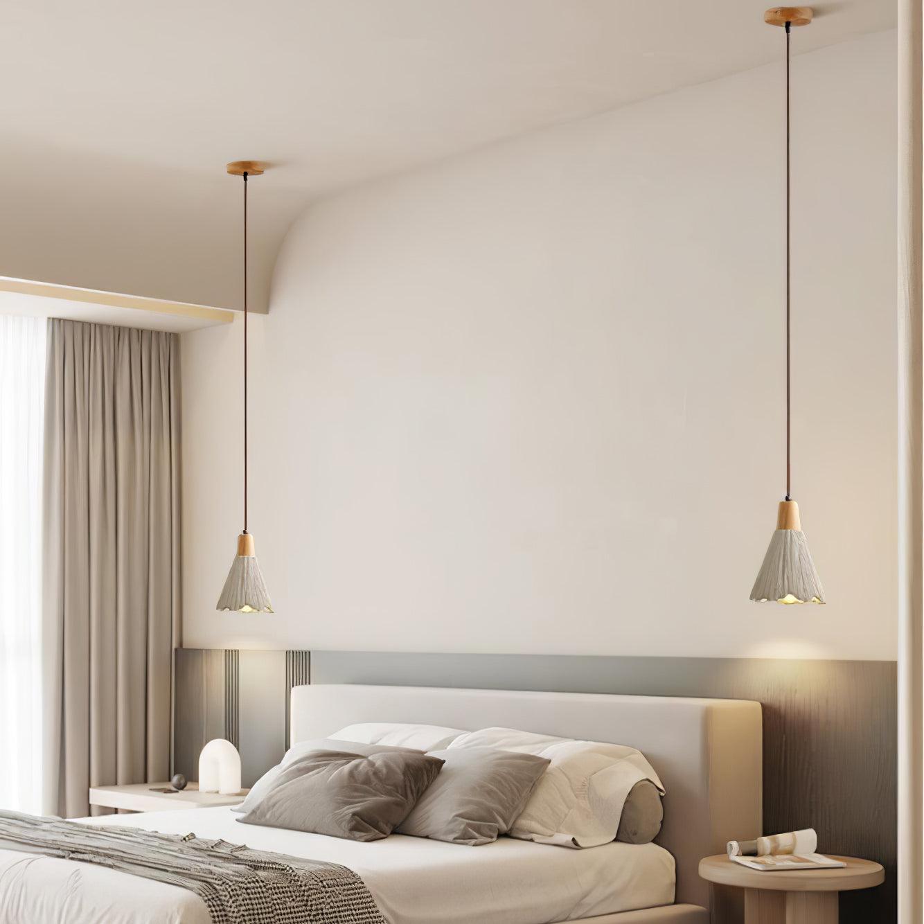 Solara Lampe suspendue en béton plissé - Neutralighting