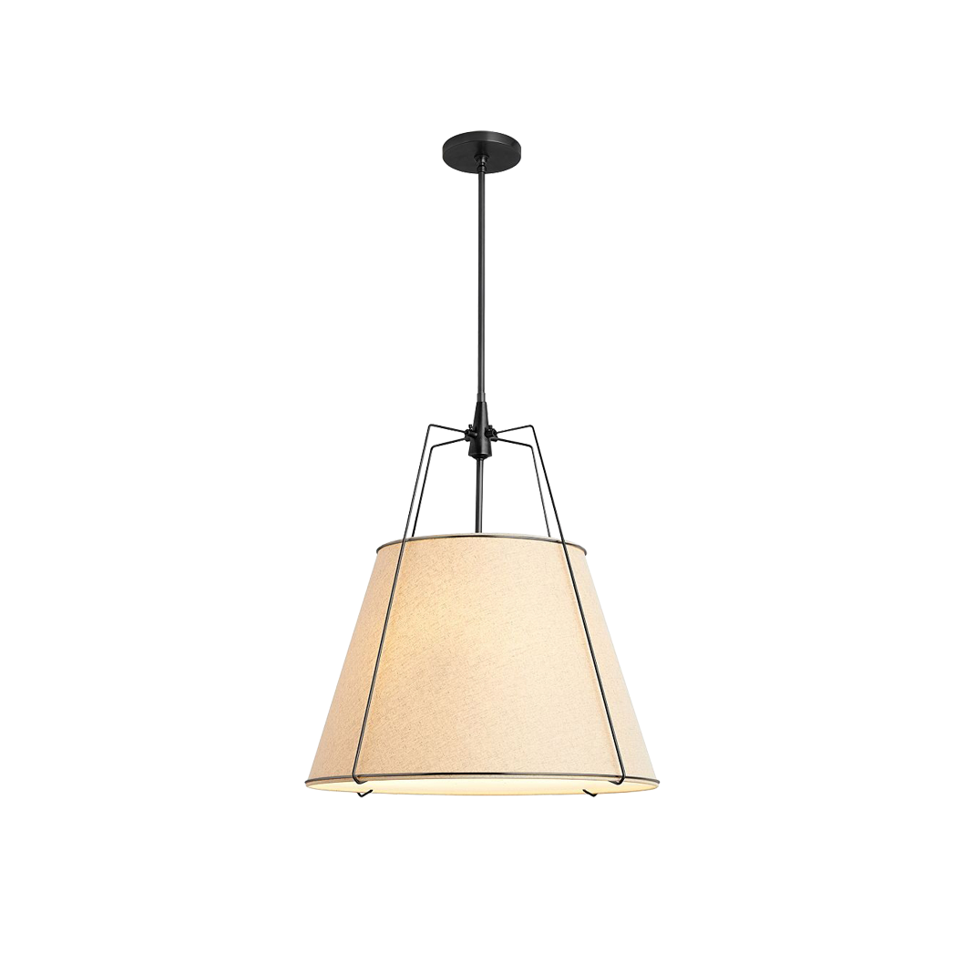Veshaa Vintage Industrial Drum Fabric Pendant Lamp - Lamp Copper