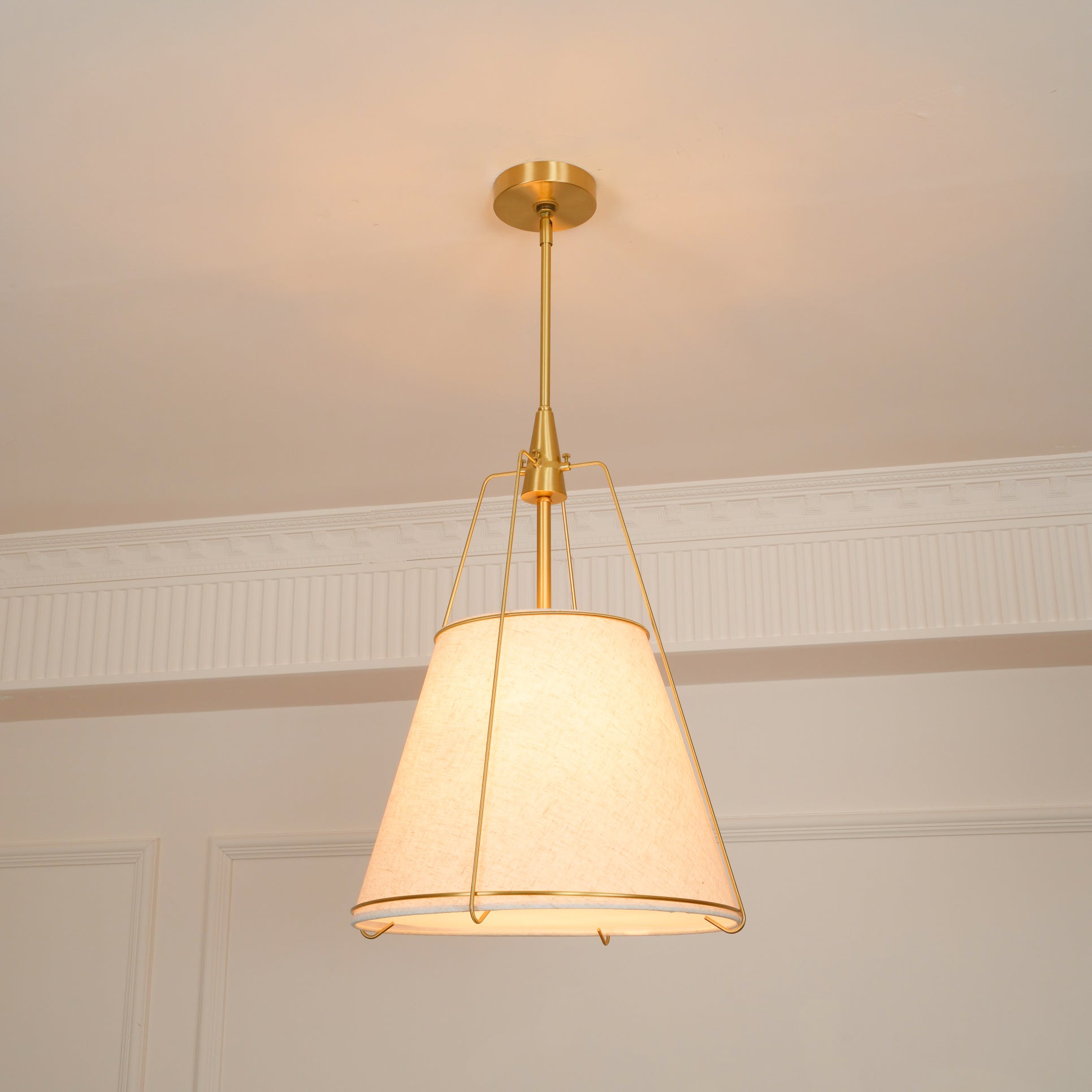 Veshaa Vintage Industrial Drum Fabric Pendant Lamp - Lamp Copper
