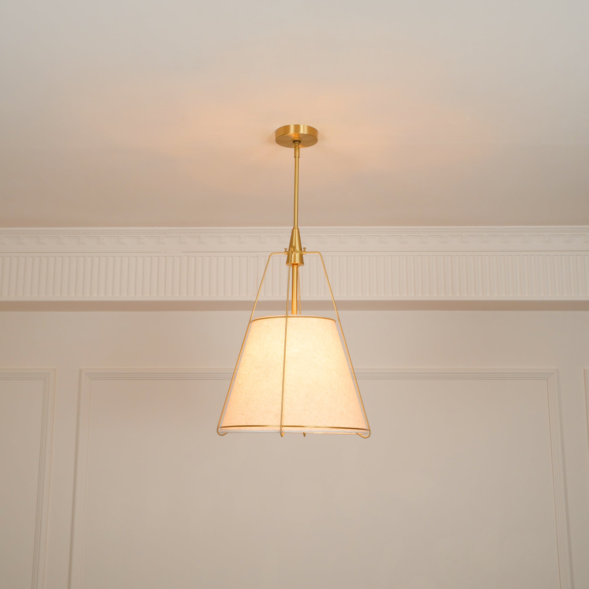 Veshaa Vintage Industrial Drum Fabric Pendant Lamp - Lamp Copper