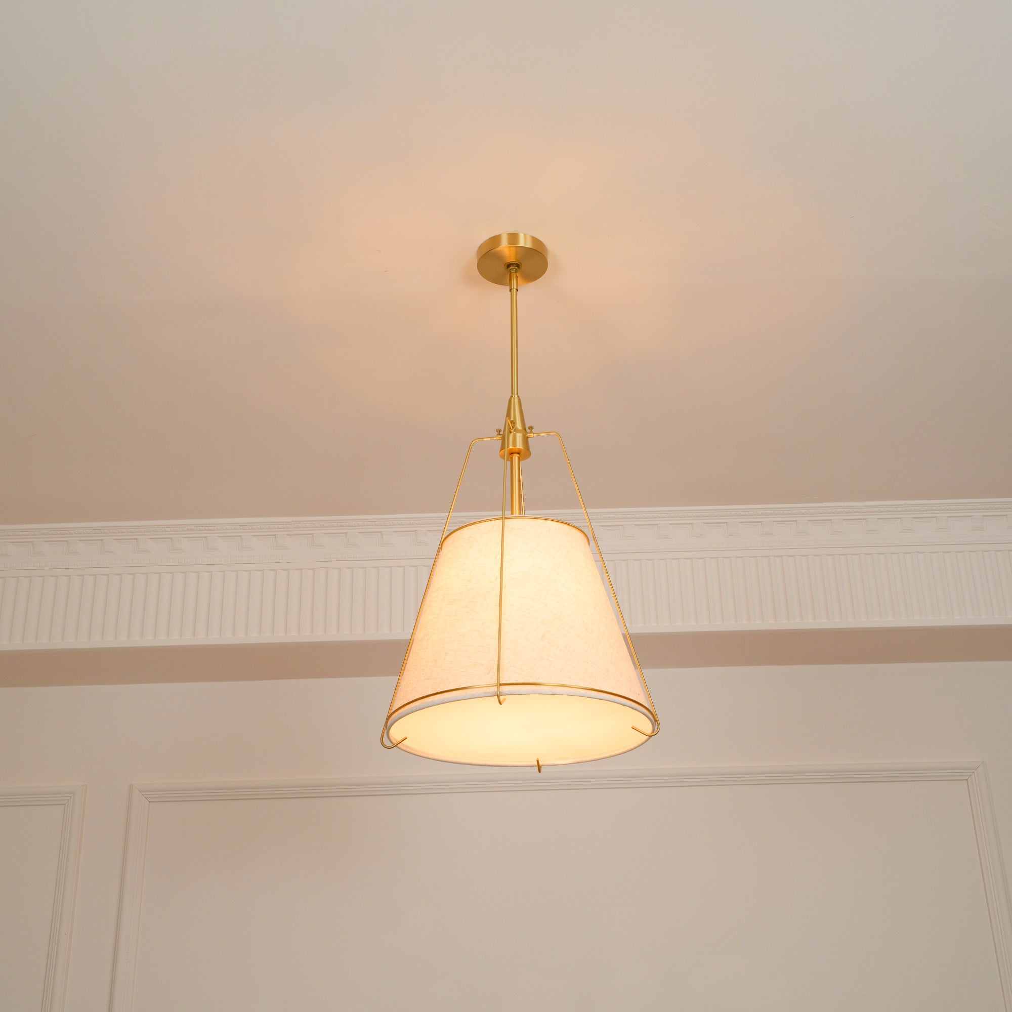Veshaa Vintage Industrial Drum Fabric Pendant Lamp - Lamp Copper
