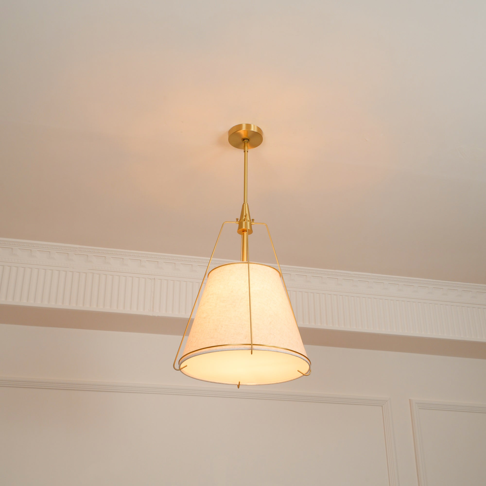 Veshaa Vintage Industrial Drum Fabric Pendant Lamp - Lamp Copper