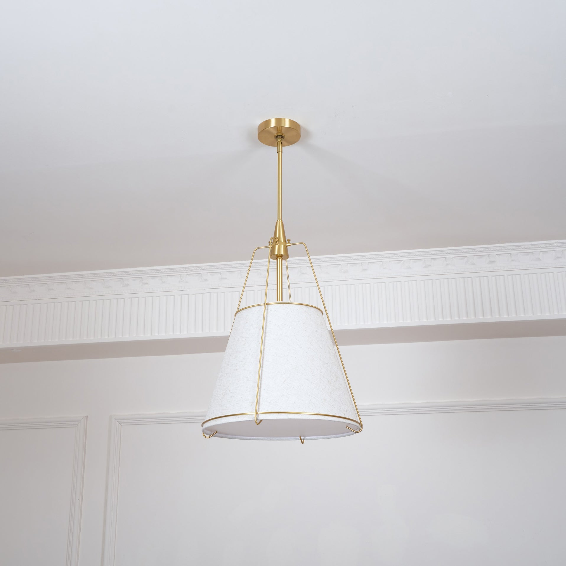 Veshaa Vintage Industrial Drum Fabric Pendant Lamp - Lamp Copper