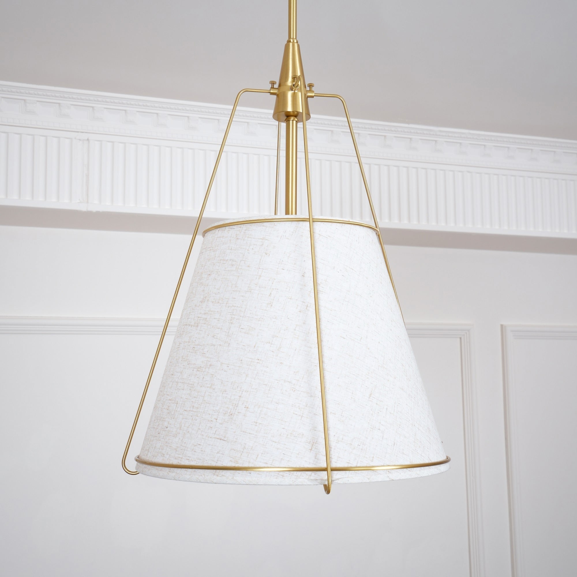 Veshaa Vintage Industrial Drum Fabric Pendant Lamp - Lamp Copper