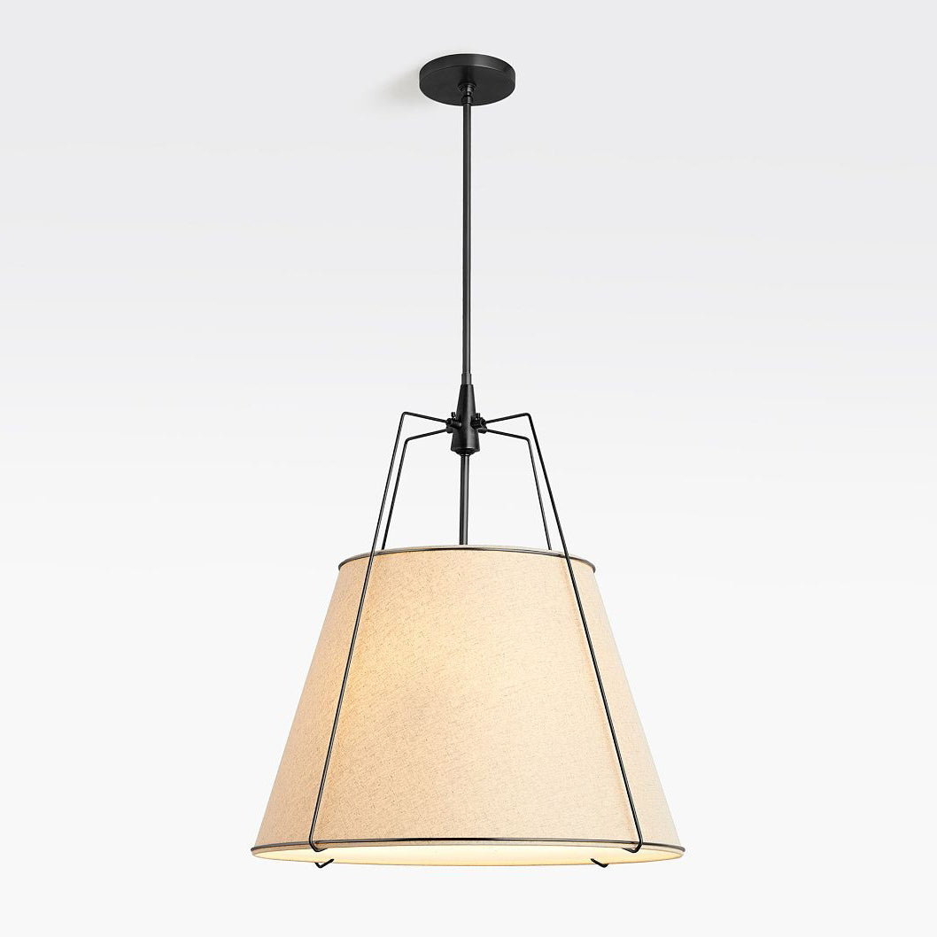 Veshaa Vintage Industrial Drum Fabric Pendant Lamp - Lamp Copper