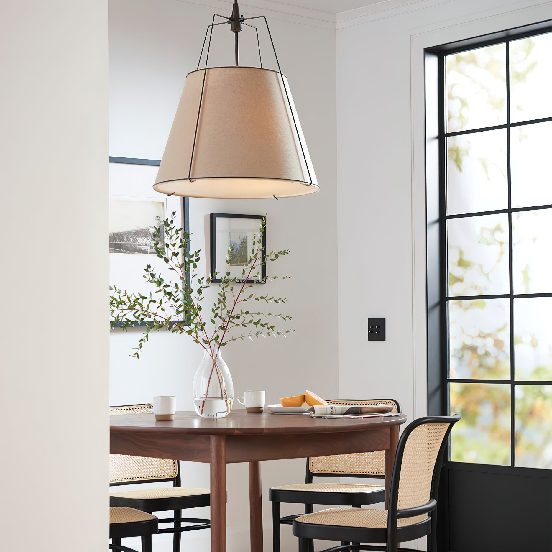 Veshaa Vintage Industrial Drum Fabric Pendant Lamp - Lamp Copper