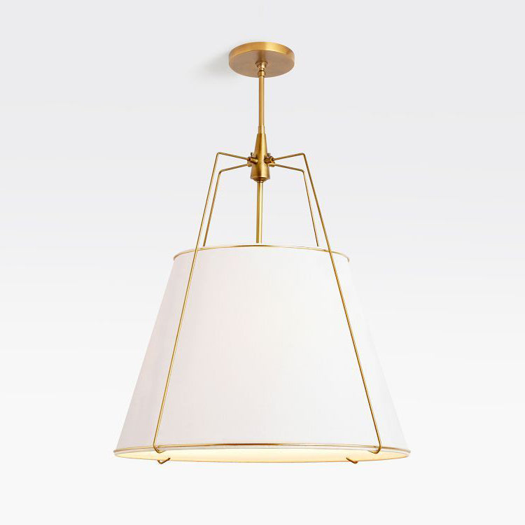 Veshaa Vintage Industrial Drum Fabric Pendant Lamp - Lamp Copper