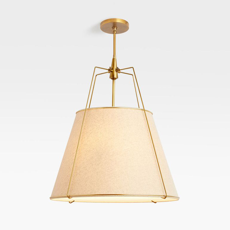 Veshaa Vintage Industrial Drum Fabric Pendant Lamp - Lamp Copper