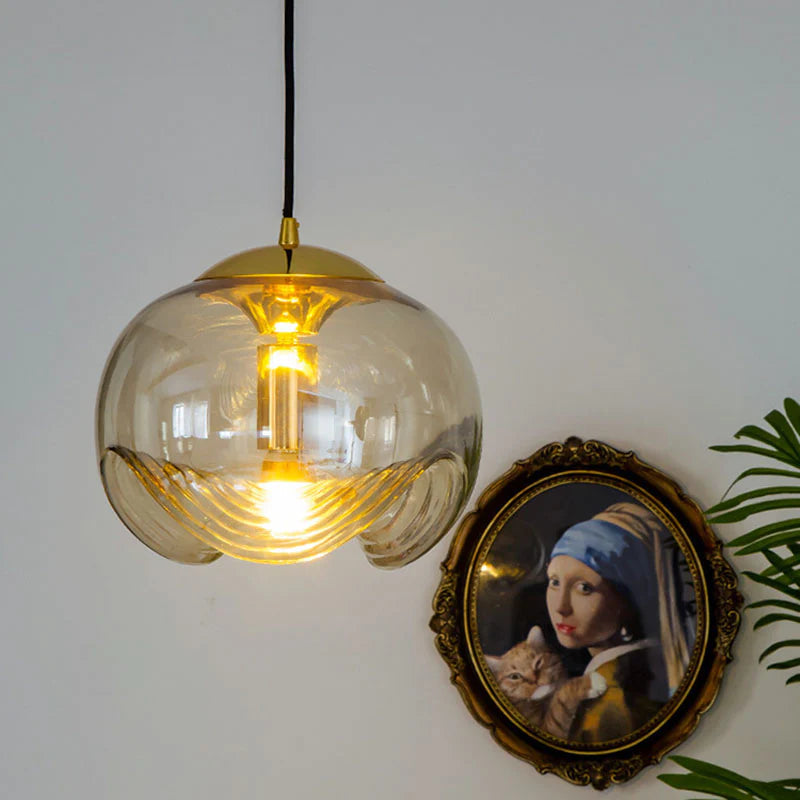 Valentina Design LED Globe Suspension Verre Chambre À Coucher - Neutralighting