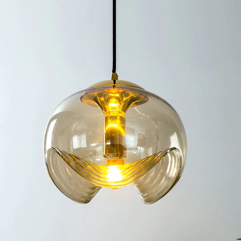 Valentina Design LED Globe Suspension Verre Chambre À Coucher - Neutralighting