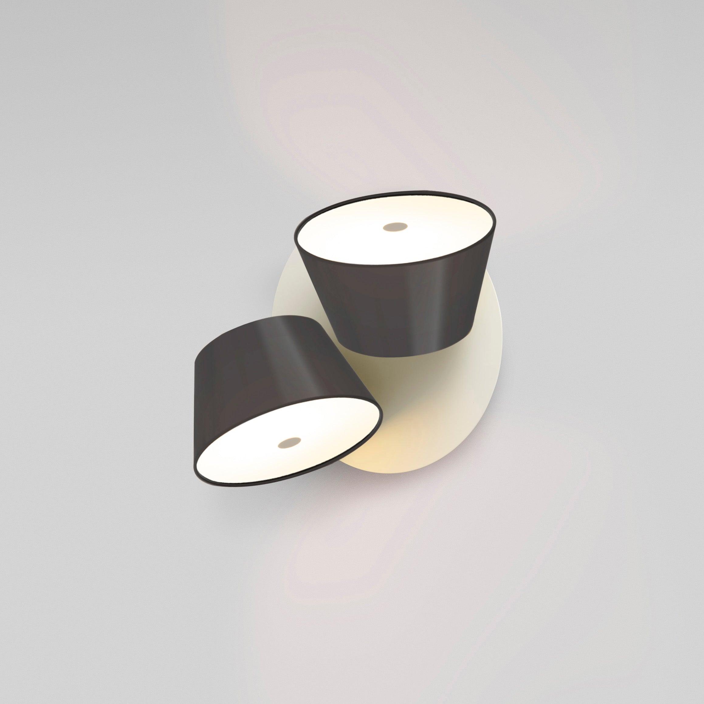 Fivra Lustra Applique Murale Double Abat-Jour - Neutralighting