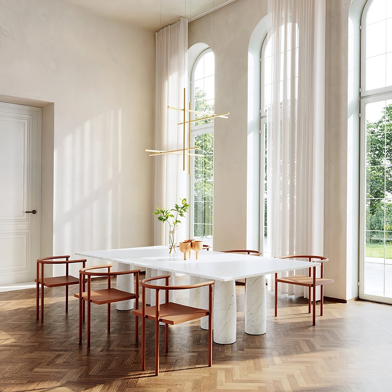 Breeze Chandelier Métal Cuivre Classique Minimaliste Moderne - Neutralighting