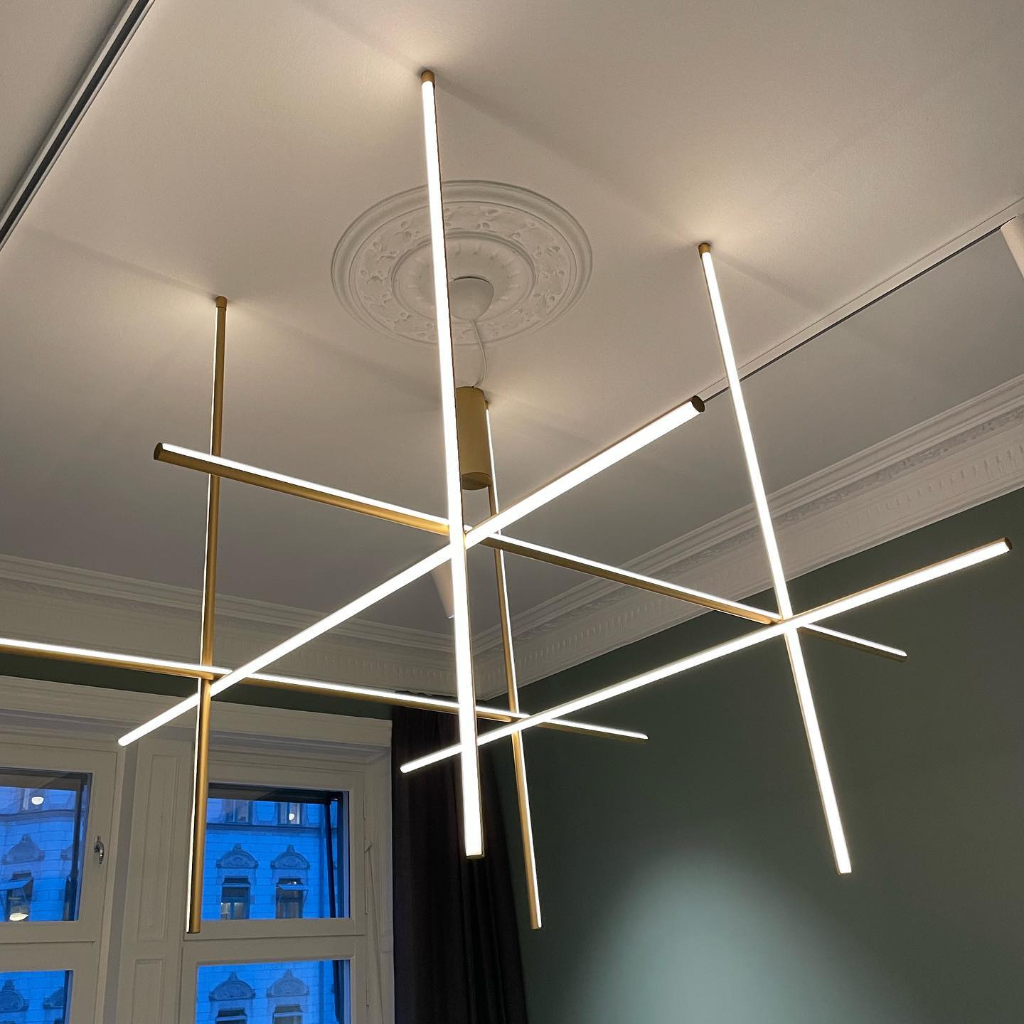 Breeze Chandelier Métal Cuivre Classique Minimaliste Moderne - Neutralighting