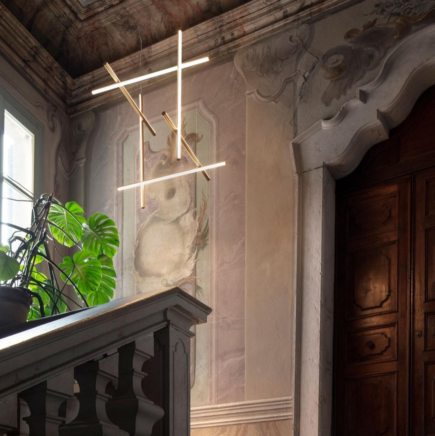 Breeze Chandelier Métal Cuivre Classique Minimaliste Moderne - Neutralighting