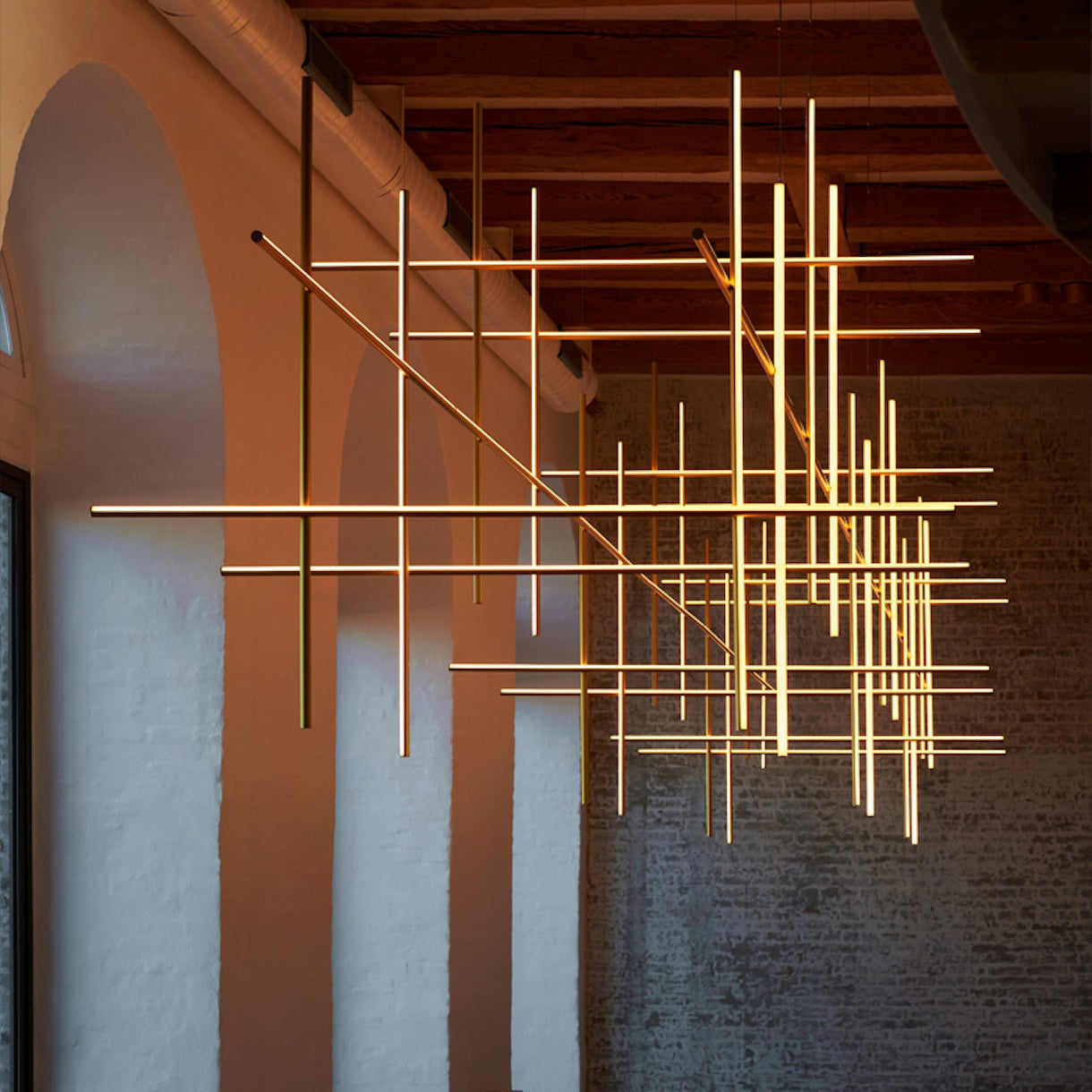 Breeze Chandelier Métal Cuivre Classique Minimaliste Moderne - Neutralighting