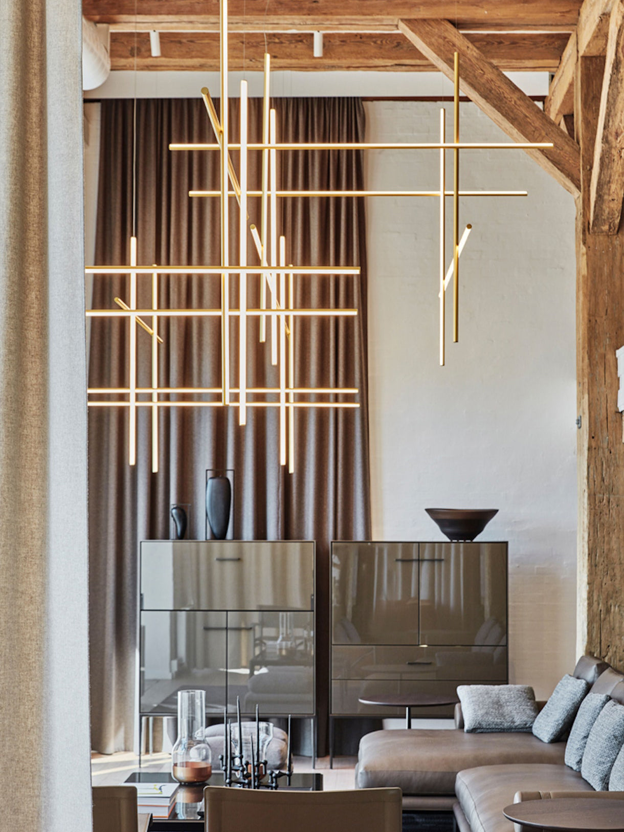 Breeze Chandelier Métal Cuivre Classique Minimaliste Moderne - Neutralighting