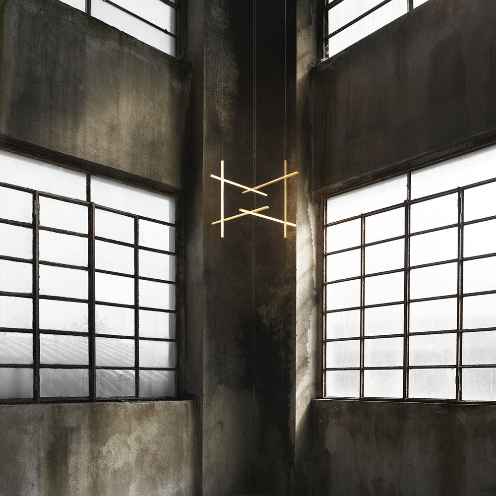 Breeze Chandelier Métal Cuivre Classique Minimaliste Moderne - Neutralighting