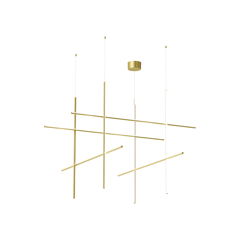 Breeze Chandelier Métal Cuivre Classique Minimaliste Moderne - Neutralighting