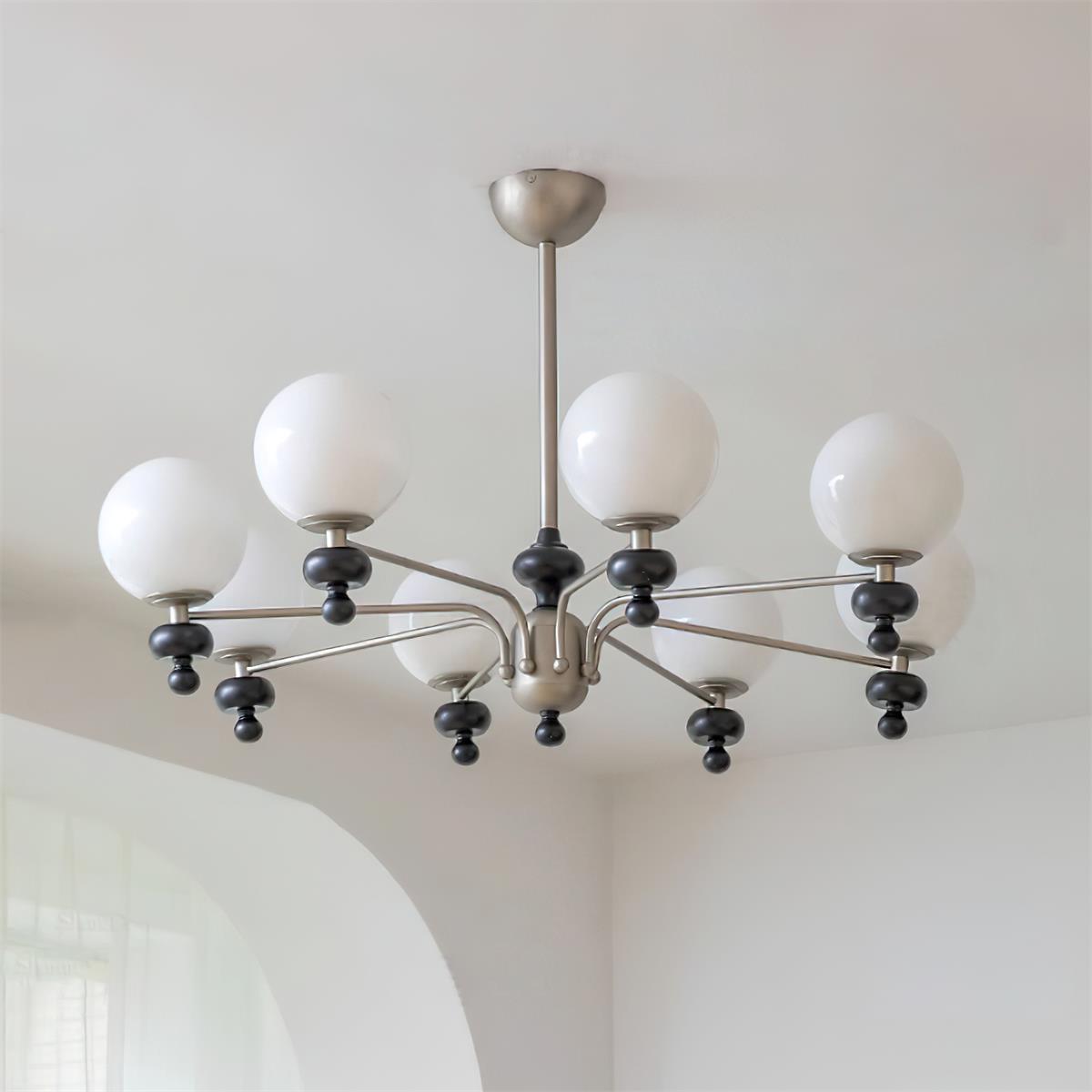 Cora Lustre Nickel Orb Élégant - Neutralighting