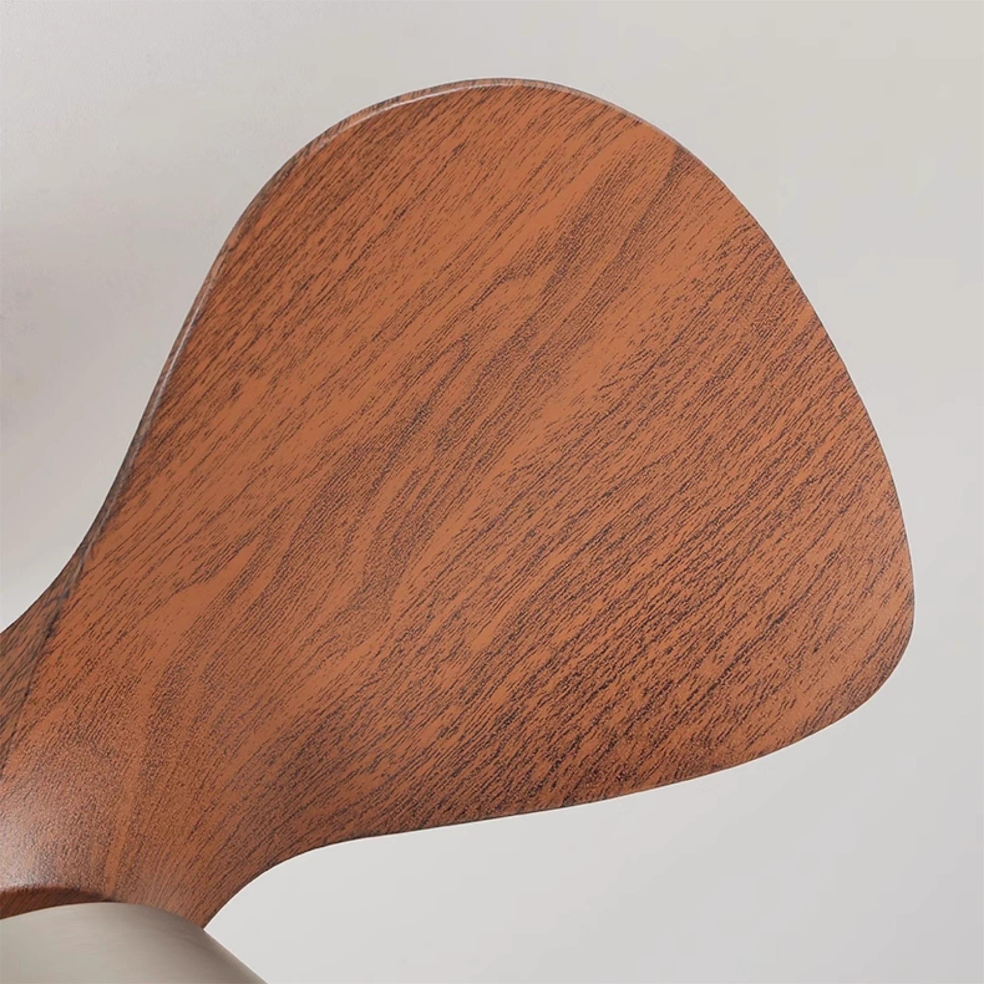 Zanorir Ventilateur De Plafond En Bois Naturel Et Acrylique Minimaliste Moderne Avec Lumière - Neutralighting